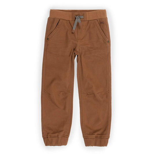 Brown Nanö joggers for boys 7 to 14 years