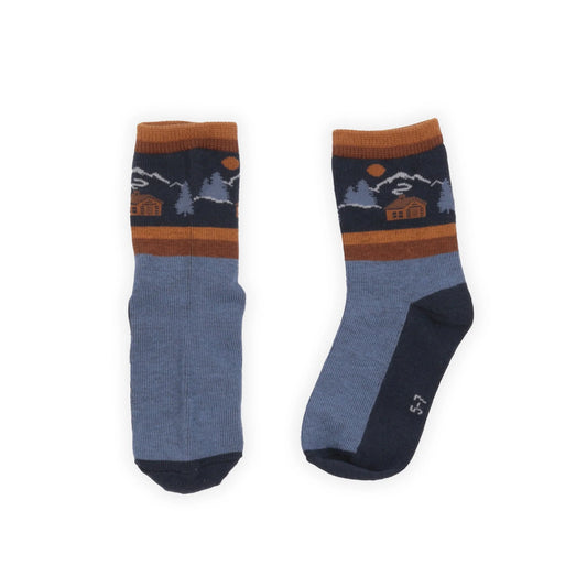 Blue Nanö socks for boys 2 to 7 years