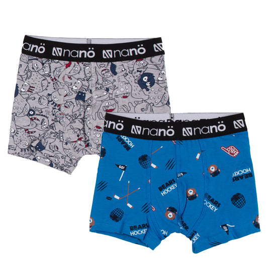 Boxers, paquet de 2 nano 2 à 12 ans