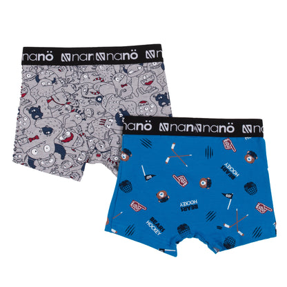 Boxers, paquet de 2 nano 2 à 12 ans