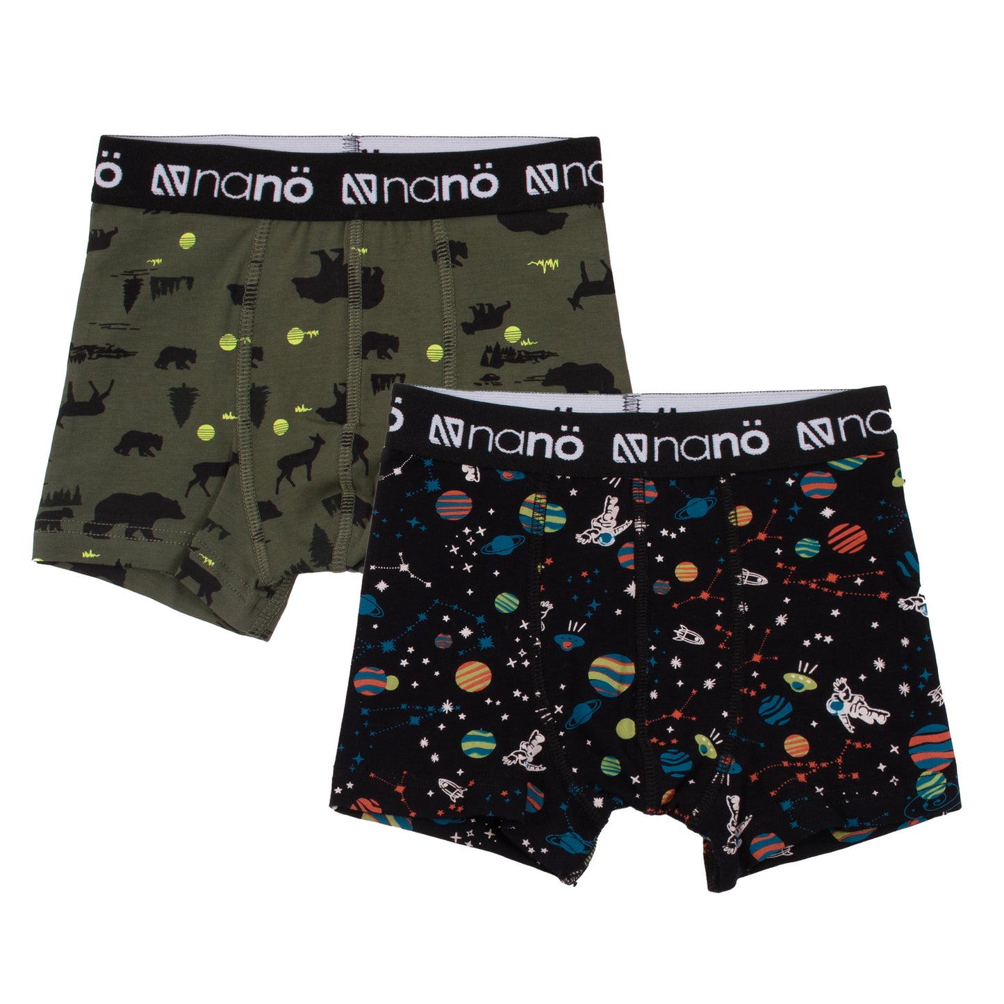 Boxers, paquet de 2 nano 2 à 12 ans