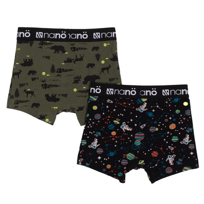 Boxers, paquet de 2 nano 2 à 12 ans