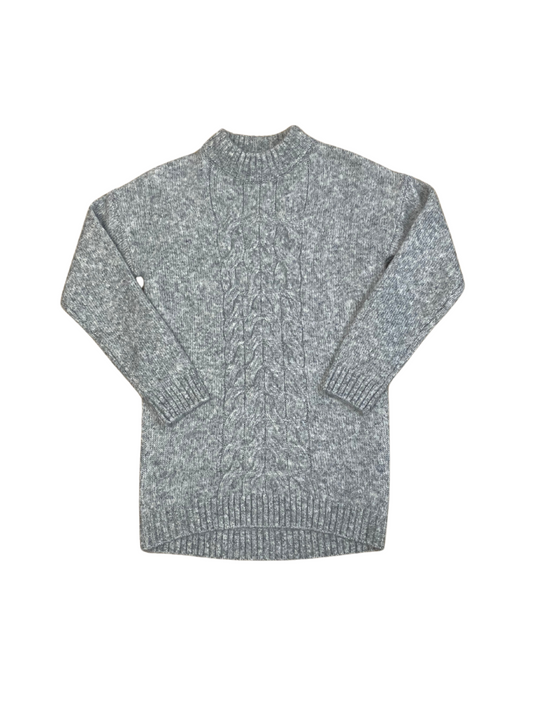 Mandarine&Co gray knit tunic for girls 7 to 14 years