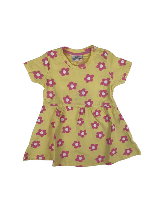 Yellow floral dress DIDI for baby girl