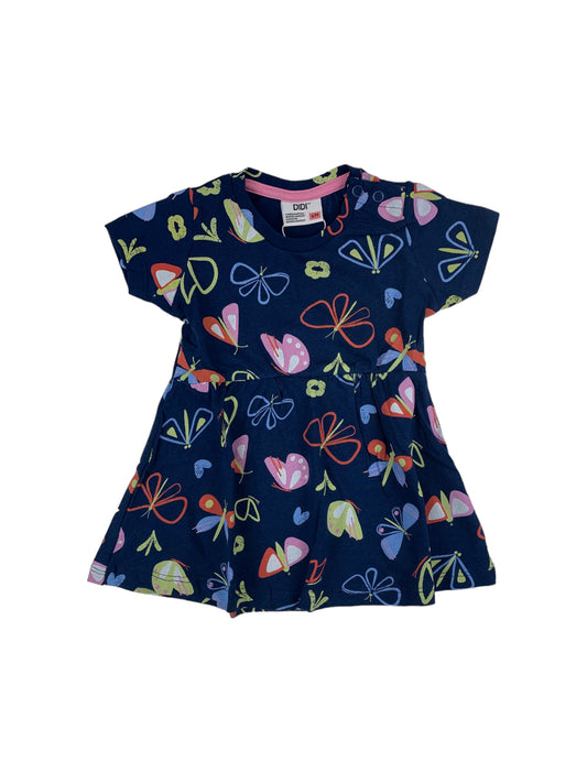 Blue dress with butterflies DIDI for baby girl