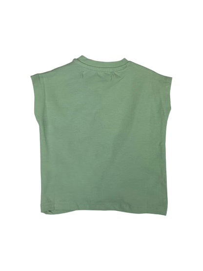 T-shirt vert sandales Mandarine&Co pour bébé fille