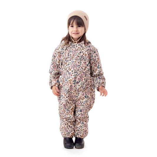 Nanö mid-season floral jumpsuit for baby girls