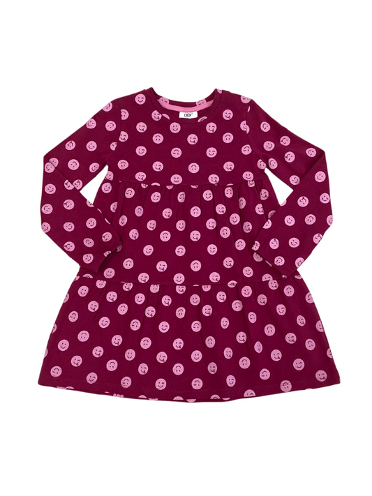 DIDI red polka dot dress for girls aged 2 to 7 years
