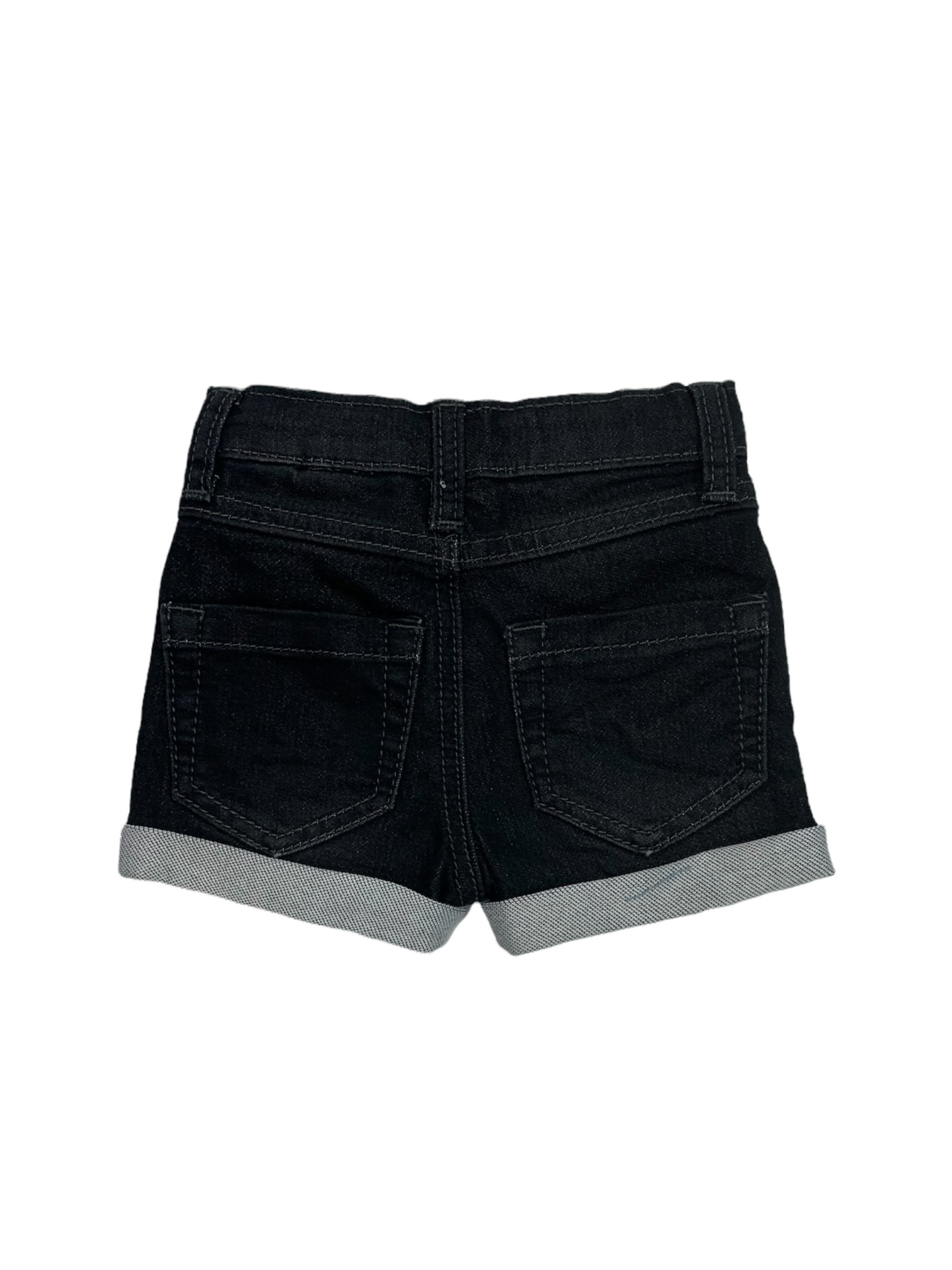 Black denim shorts for baby boy 6 to 24 months