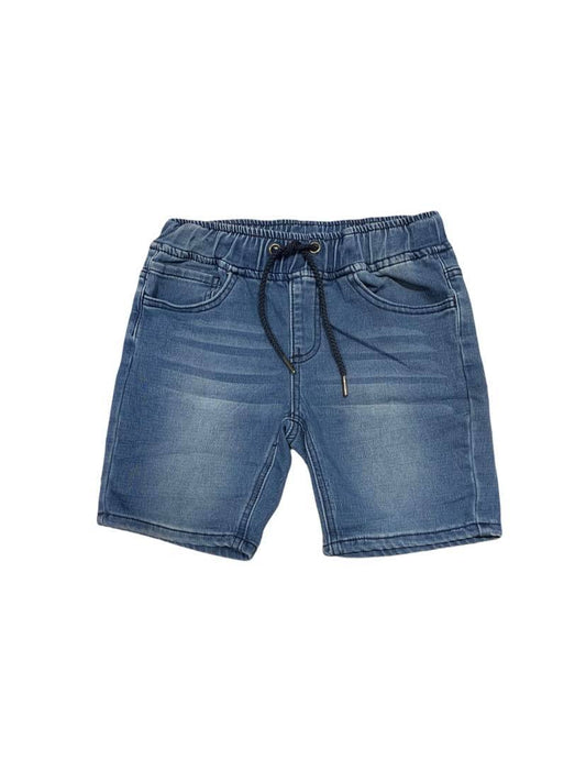 Bermuda jeans in dark blue for boys 8 to 16 years