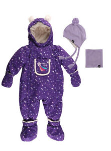 Conifere one-piece snowsuit for baby girl