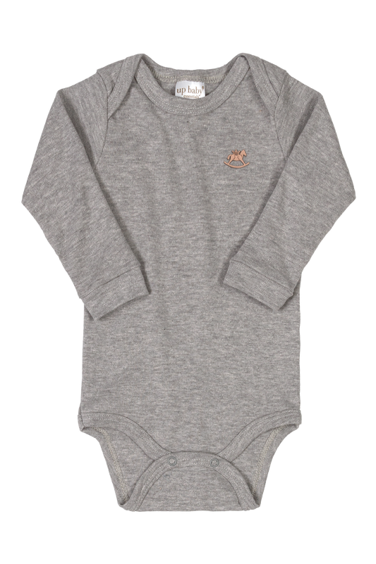 Grey long sleeved bodysuit up to 3 years - upss21
