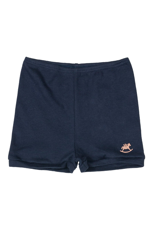 Navy cotton Bermuda shorts, 3 months to 3 years - upss21