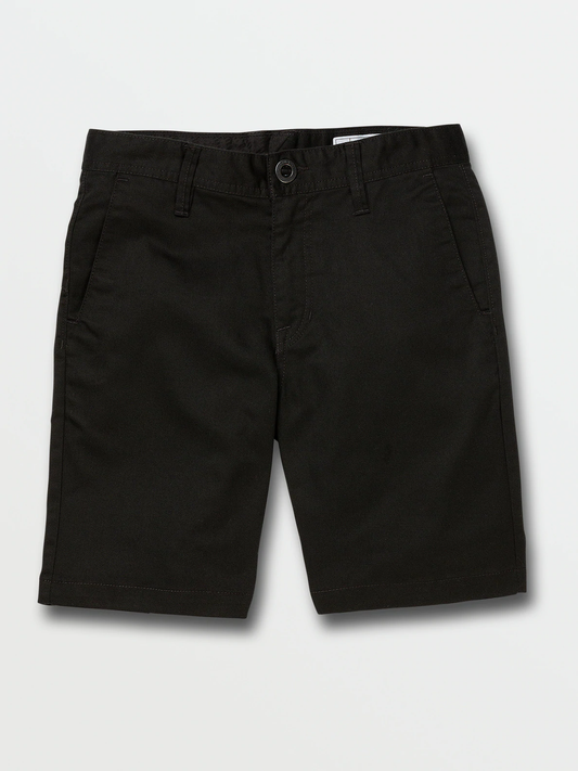 Volcom black Bermuda shorts for teen boys