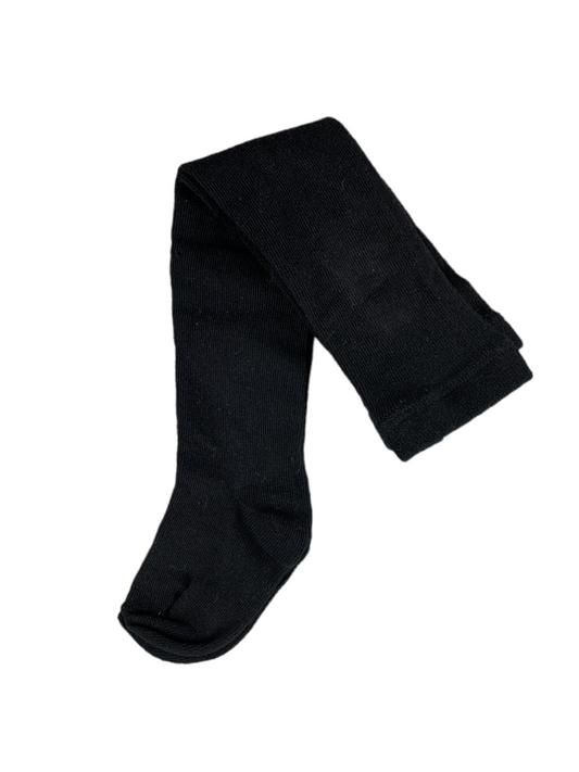 Black MID tights for baby girl