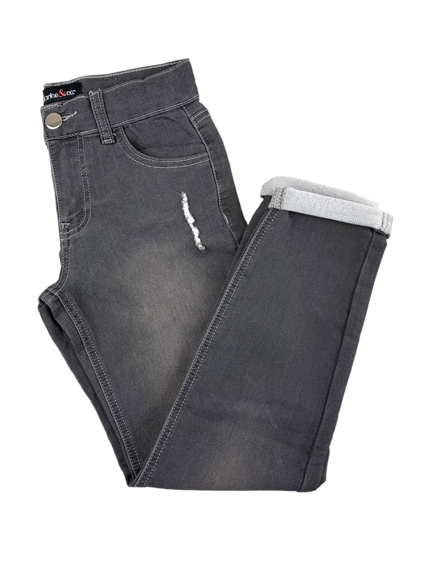 Jeans gris Mandarine&Co 7 a 14 ans na-FW21