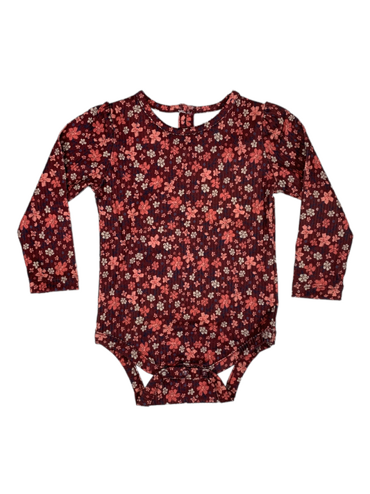 Baby girl's MID burgundy onesie