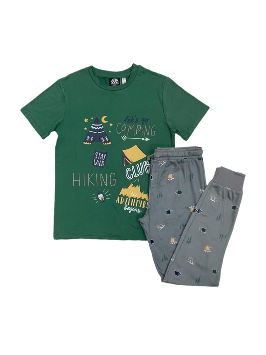 Northcoast Two-Piece Green Pajamas for Boys, 8 to 12 Years