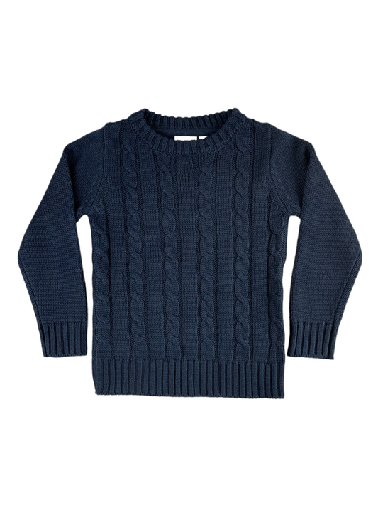 Navy sweater MID for girls 2 to 7 years
