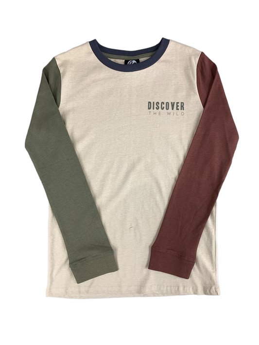 Beige Long-Sleeve T-Shirt Northcoast for Boys 8 to 16 years
