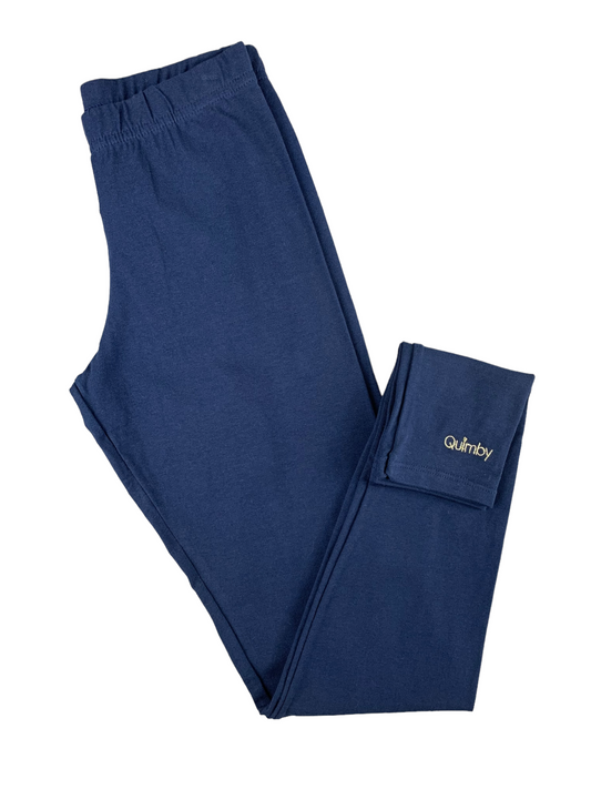Quimby navy leggings for girls 2 to 14 years