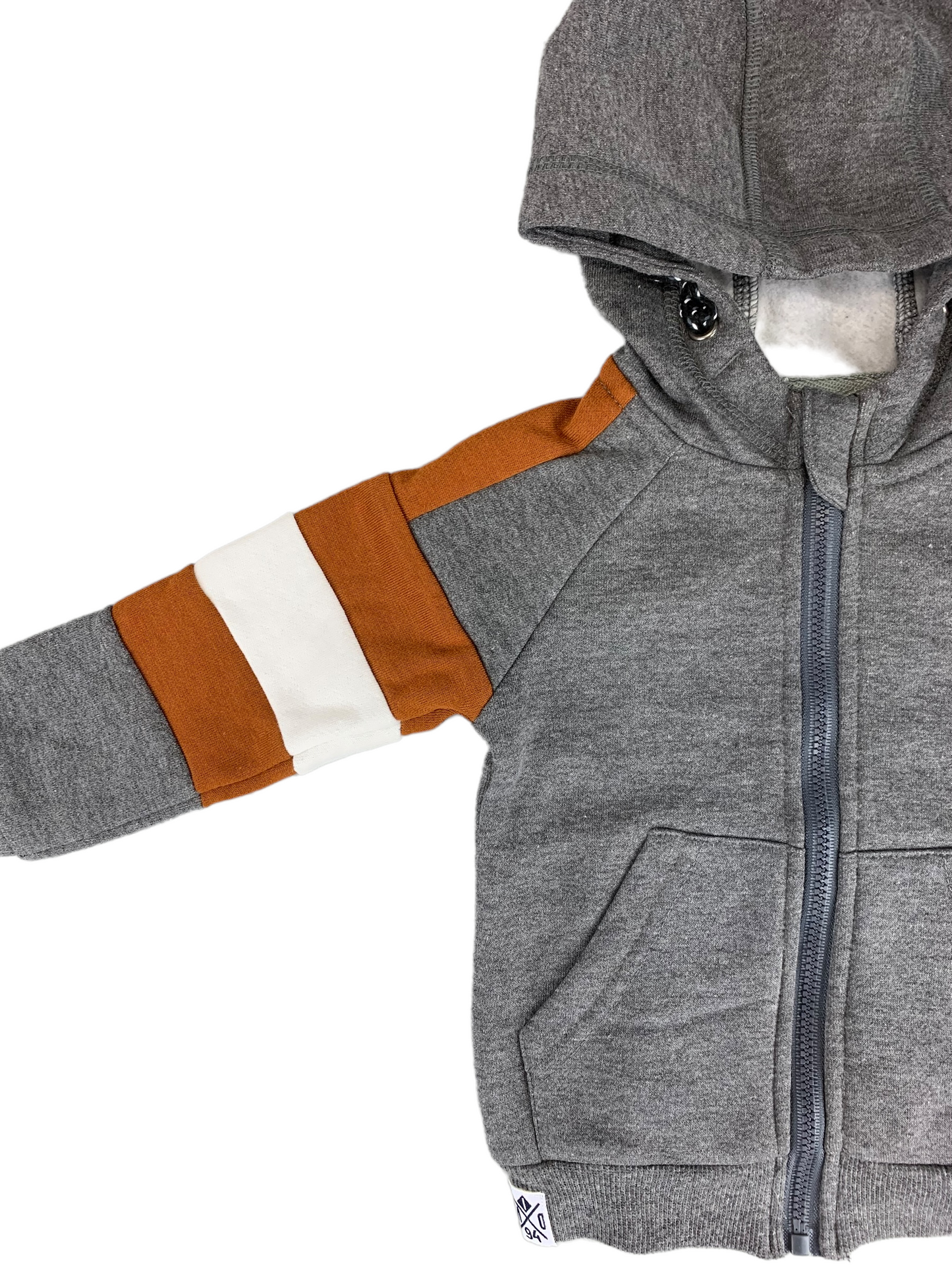 Baby boy's gray hooded MID jacket