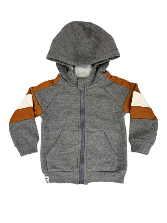 Baby boy's gray hooded MID jacket