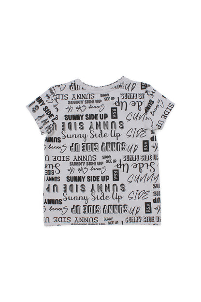 Gray Romy&Aksel T-shirt for girls 2 to 8 years