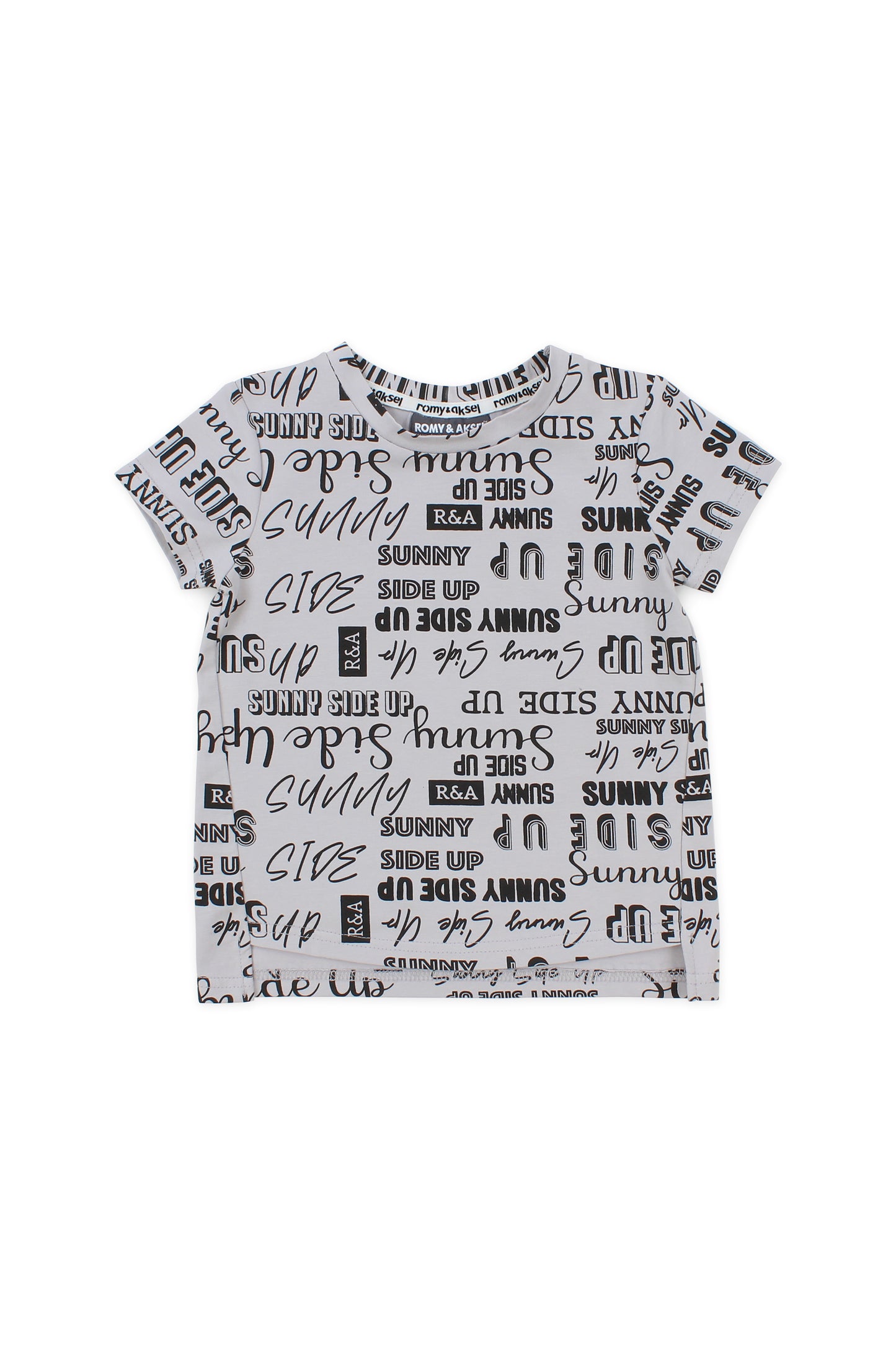 T-shirt gris Romy&Aksel pour fille 2 à 8 ans