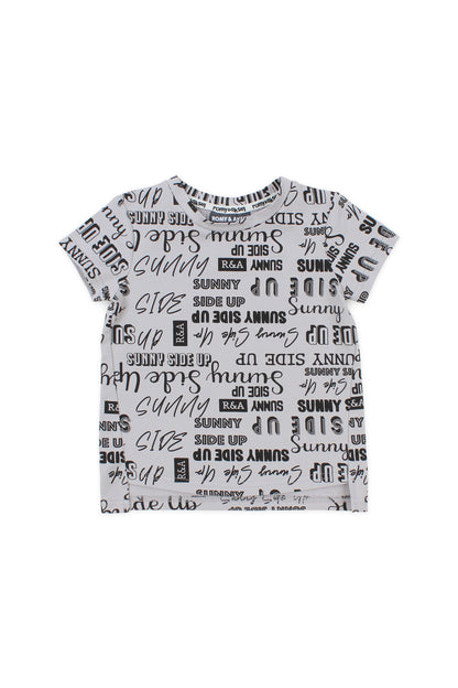 T-shirt gris Romy&Aksel pour fille 2 à 8 ans