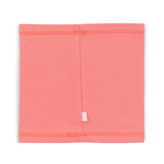 Peluche&Tartine coral jersey neck warmer for girls 2 to 8 years