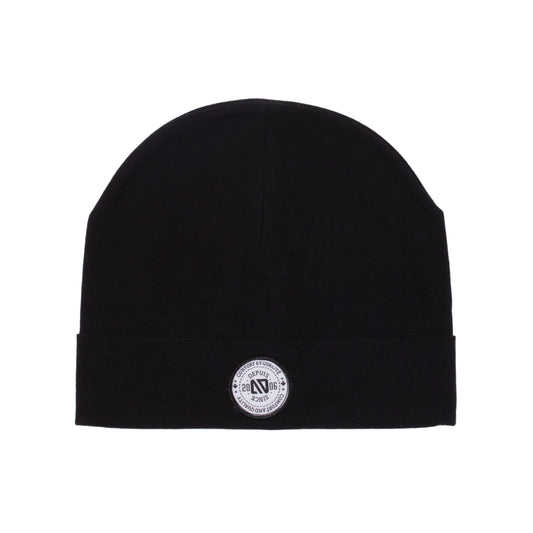 Nanö black jersey mid-season beanie for boys 7 to 14 years