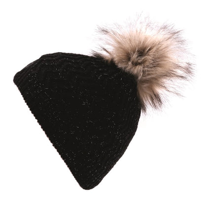 Nanö black winter beanie, 2 to 6 years FW-21