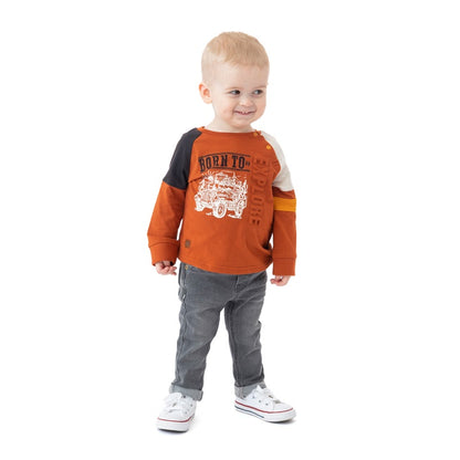 Nanö caramel long-sleeved T-shirt for baby boy