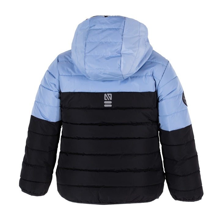 Nanö blue mid-season coat for baby girl
